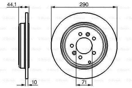 Тормозной диск BOSCH 0986478556