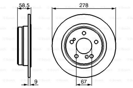 Тормозной диск BOSCH 0986478565