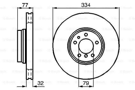 Тормозной диск BOSCH 0986478623