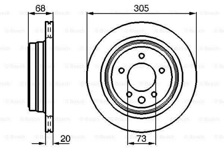 Тормозной диск BOSCH 0986478660