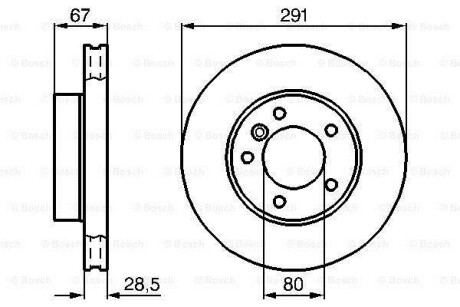 Тормозной диск BOSCH 0986478691