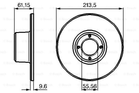 Тормозной диск BOSCH 0 986 478 811