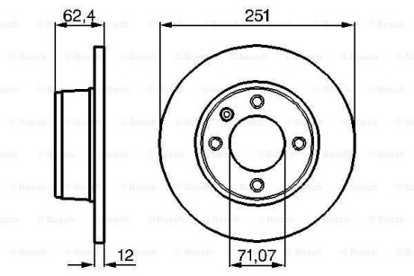 Тормозной диск BOSCH 0986478879