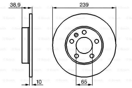 Тормозной диск BOSCH 0986478894