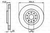 Тормозной диск BOSCH 0986478963 (фото 1)