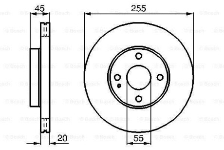 Тормозной диск BOSCH 0986478996