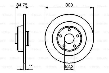 Тормозной диск BOSCH 0986479083