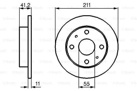 Тормозной диск BOSCH 0986479119