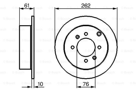 Тормозной диск BOSCH 0 986 479 125