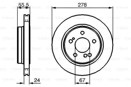 Тормозной диск BOSCH 0986479133