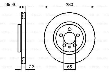 Тормозной диск BOSCH 0986479156