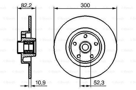 Тормозной диск BOSCH 0986479280