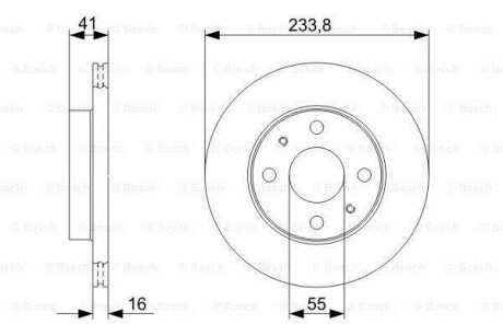 Тормозной диск BOSCH 0986479352