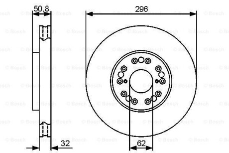 Тормозной диск BOSCH 0986479429