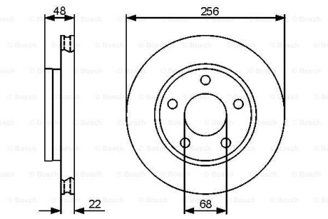 Тормозной диск BOSCH 0986479463