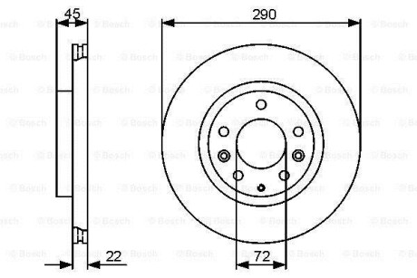 Тормозной диск BOSCH 0986479474