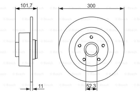 Тормозной диск BOSCH 0986479573