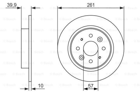 Тормозной диск BOSCH 0 986 479 597 (фото 1)