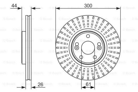 Тормозной диск BOSCH 0986479668