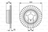 Тормозной диск BOSCH 0986479671 (фото 1)