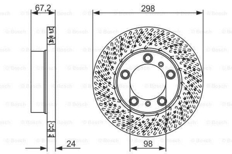 Тормозной диск BOSCH 0986479674