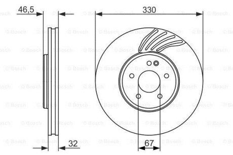 Тормозной диск BOSCH 0986479719