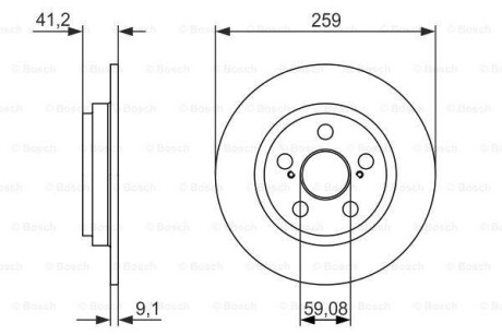 Тормозной диск BOSCH 0986479766