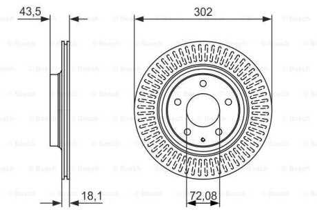 Тормозной диск BOSCH 0986479796