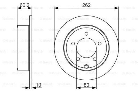 Диск гальмівний BOSCH 0986479A39