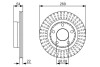 ДИСК ГАЛЬМIВНИЙ ЗАДНIЙ BOSCH 0986479A42 (фото 2)