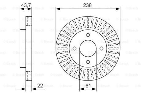 Тормозной диск BOSCH 0986479A87