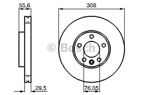 Диск гальмівний BOSCH 0986479B88