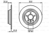 ДИСК ГАЛЬМIВНИЙ ЗАДНIЙ COATED BOSCH 0986479B94 (фото 6)