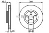 ДИСК тормозной передний COATED BOSCH 0986479C52 (фото 1)