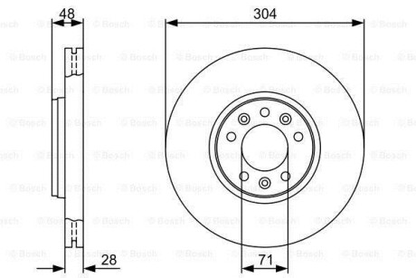 Тормозной диск BOSCH 0986479C53