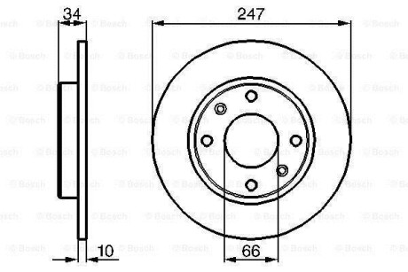 Диск гальмівний BOSCH 0986479C54