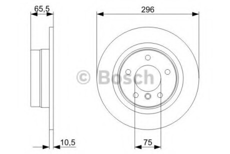 Тормозной диск BOSCH 0986479C55