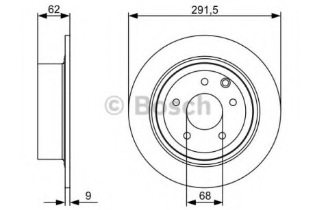 Диск гальмівний BOSCH 0986479C60