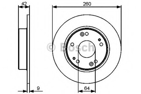 Диск гальмівний BOSCH 0986479C63