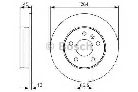 Диск гальмівний BOSCH 0986479C66