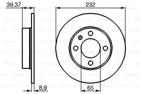 Тормозной диск BOSCH 0986479C67