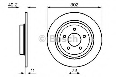 Тормозной диск BOSCH 0986479C69