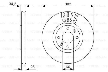 Диск гальмівний BOSCH 0986479C72