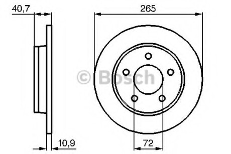 Диск гальмівний BOSCH 0986479C77 (фото 1)