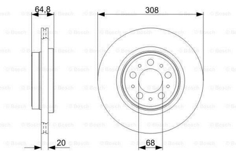 Тормозной диск BOSCH 0986479C78