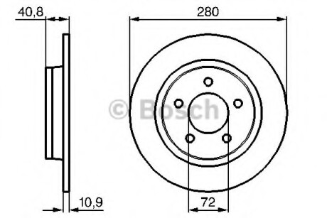 Тормозной диск BOSCH 0986479C79