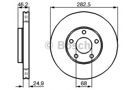 Диск гальмівний BOSCH 0986479C81