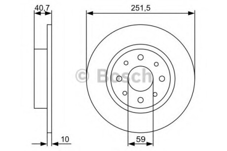 Тормозной диск BOSCH 0986479C83