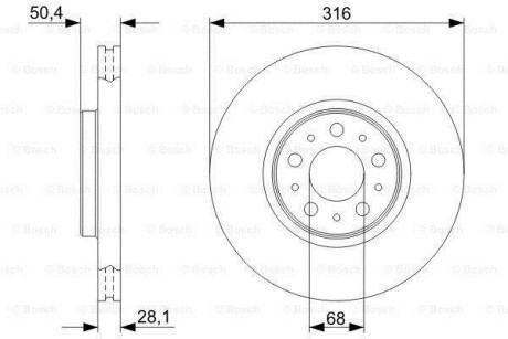 Тормозной диск BOSCH 0986479C85