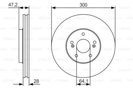 Тормозной диск BOSCH 0986479R47